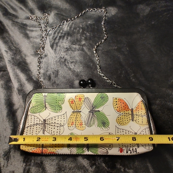 Stylish BRIGHTON Vera SECRET GARDEN Spring Butterfly Clutch Purse Bag Pouch EUC - Picture 11 of 13